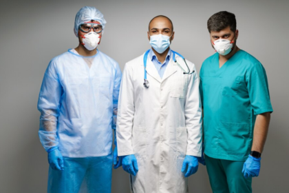 Medical Professionals having different dress codes